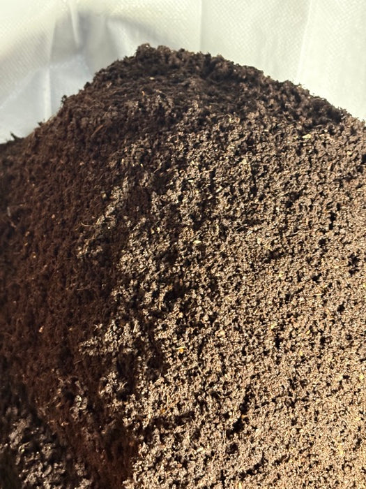 A close look at the finished worm castings